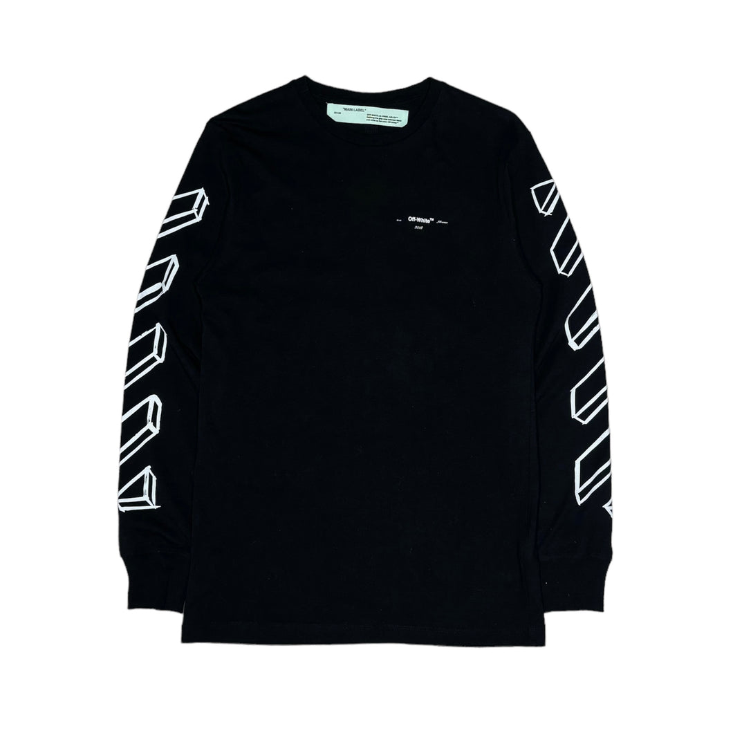 Off-White F/W 18 Logo Long Sleeve Shirt (Medium)