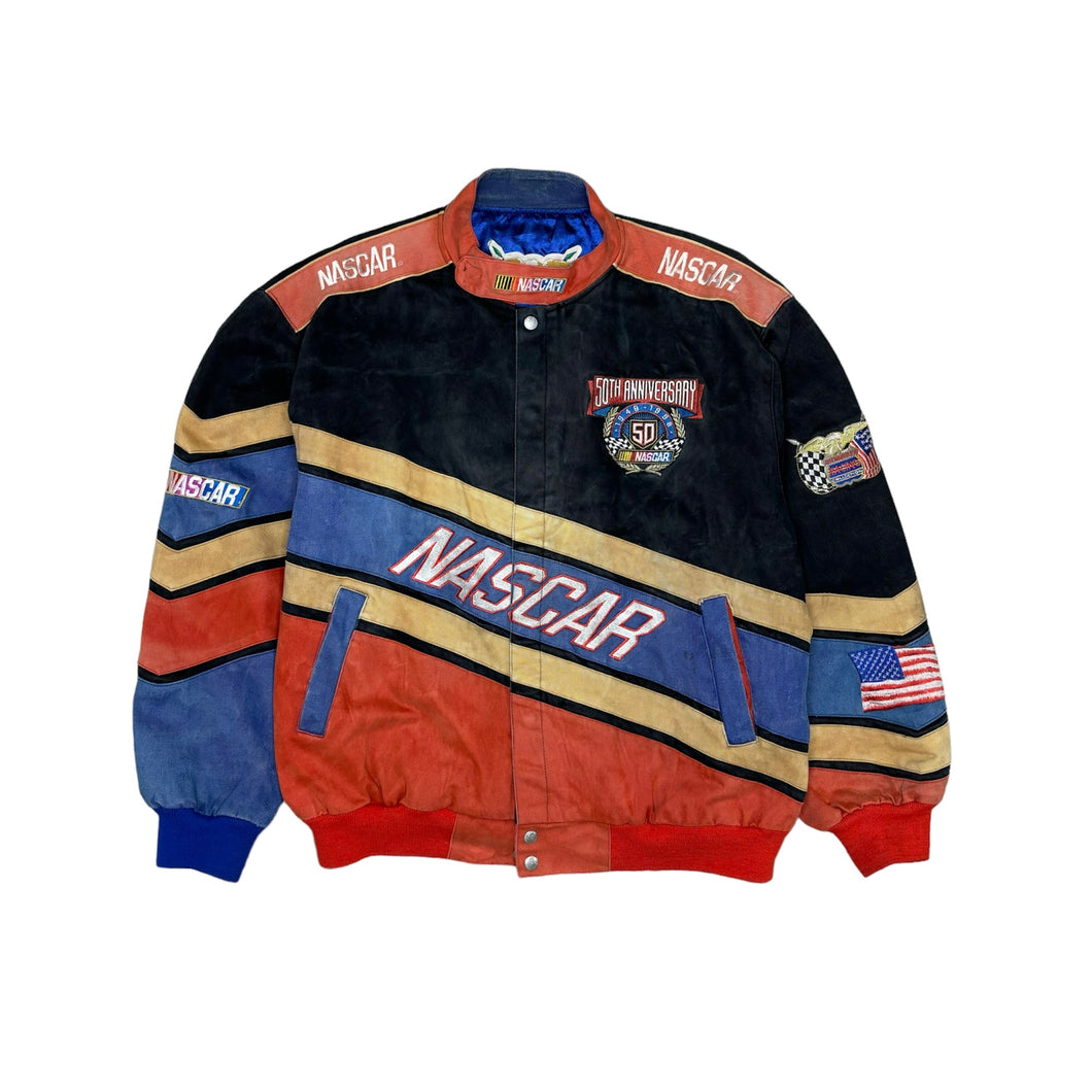 Vintage Nascar Jeff Hamilton “50th Anniversary” Racing Jacket (Large)