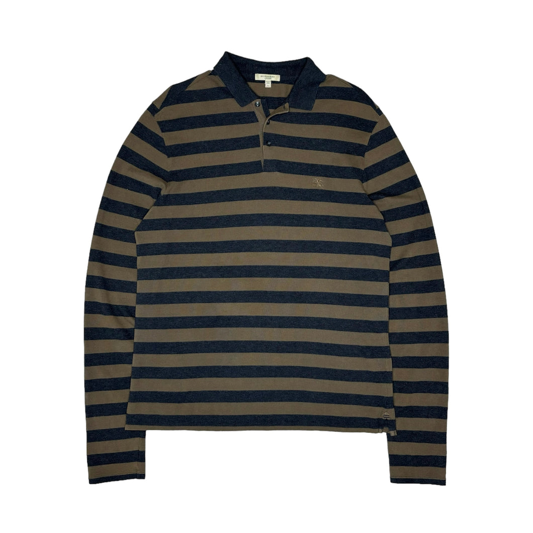 Burberry Long Sleeve Polo Shirt (Large)