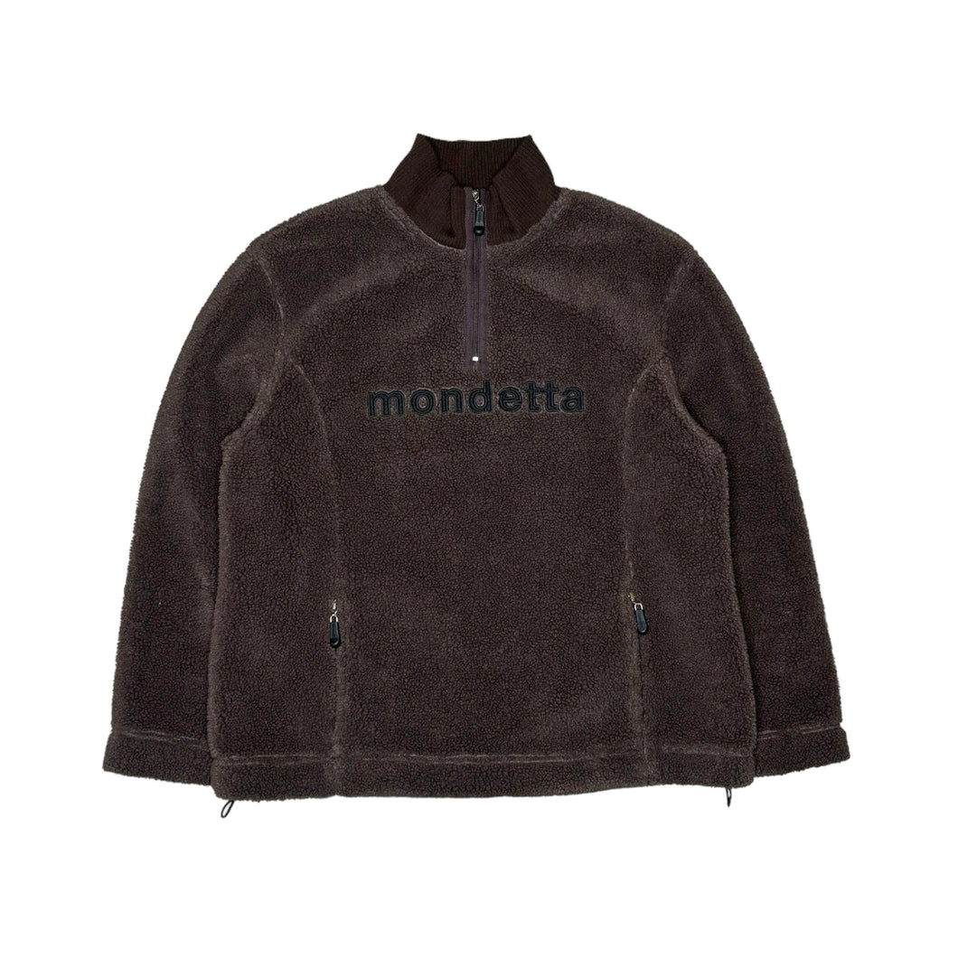 Vintage Mondetta 1/4 Zip Sherpa Sweater (Medium)