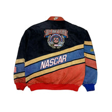 Load image into Gallery viewer, Vintage Nascar Jeff Hamilton “50th Anniversary” Racing Jacket (Large)
